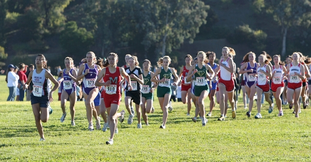 NCS XC D2 Girls-001.JPG - 2009 North Coast Section Cross Country Championships, Hayward High School, Hayward, California